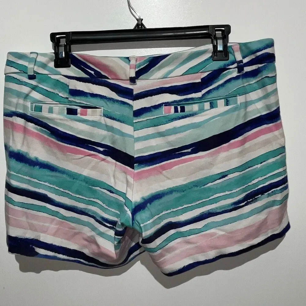 Lilly Pulitzer Women's Multicolor Striped The Callahan Stretch Shorts Size 12